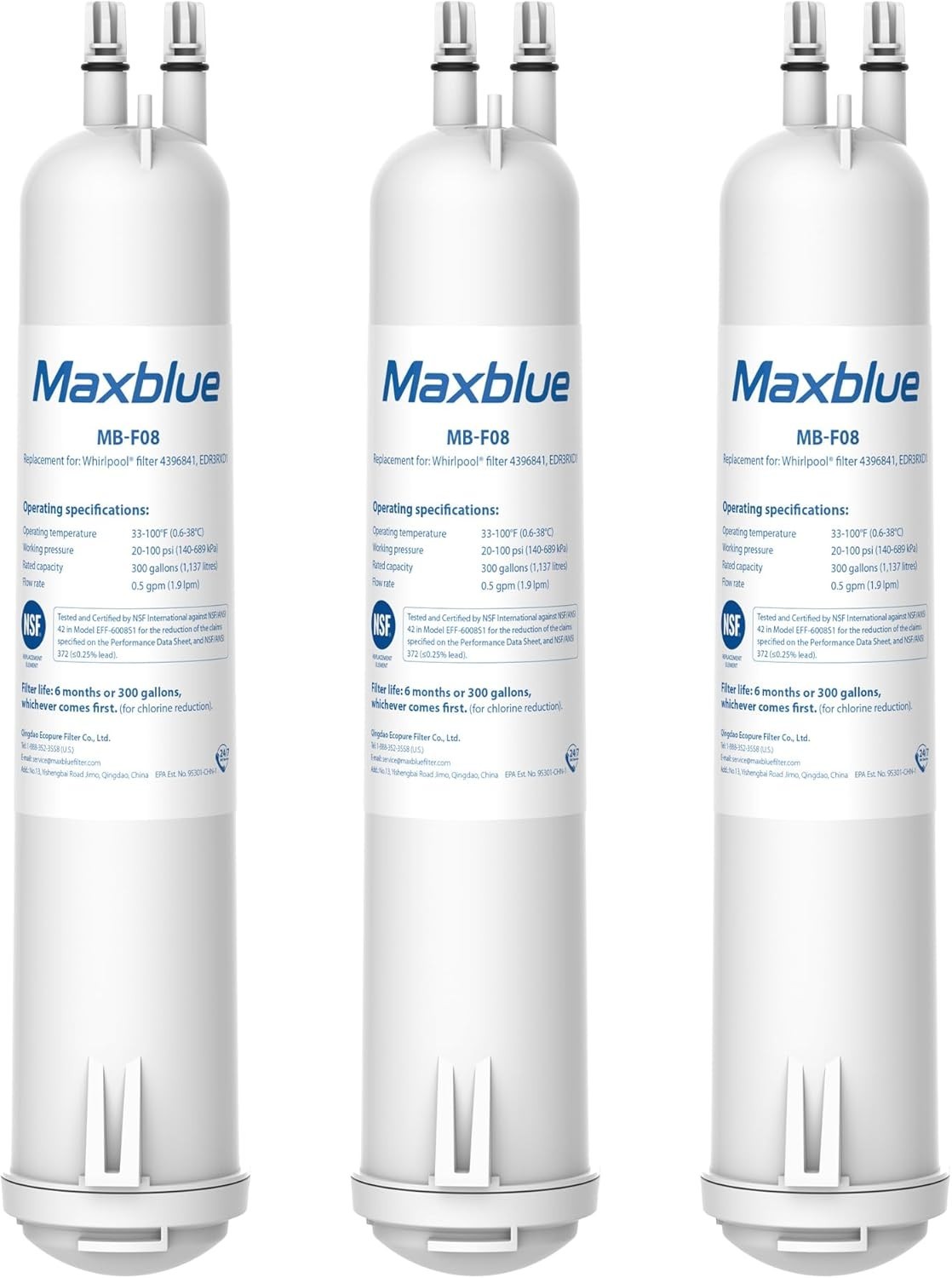 Maxblue Refrigerator Water Filter Replacement for Kenmore® 46-9083, 3 Filters gallery