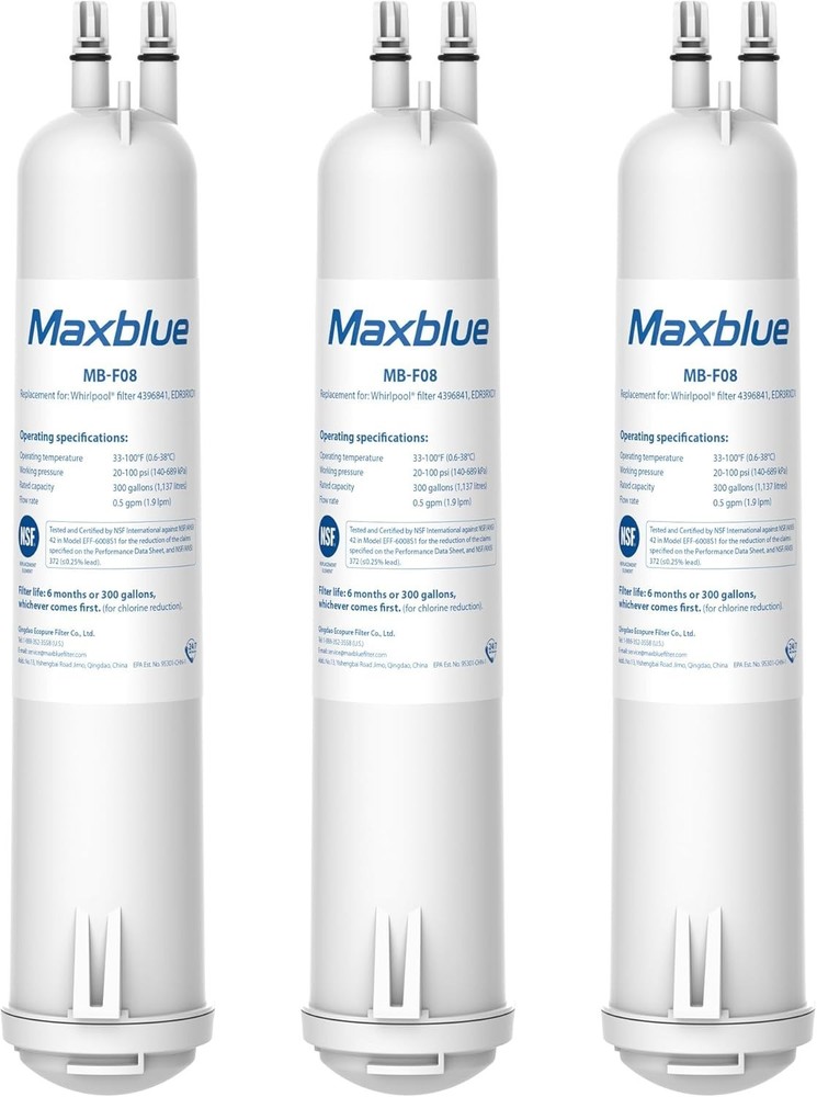 Maxblue Refrigerator Water Filter Replacement for Kenmore® 46-9083, 3 Filters