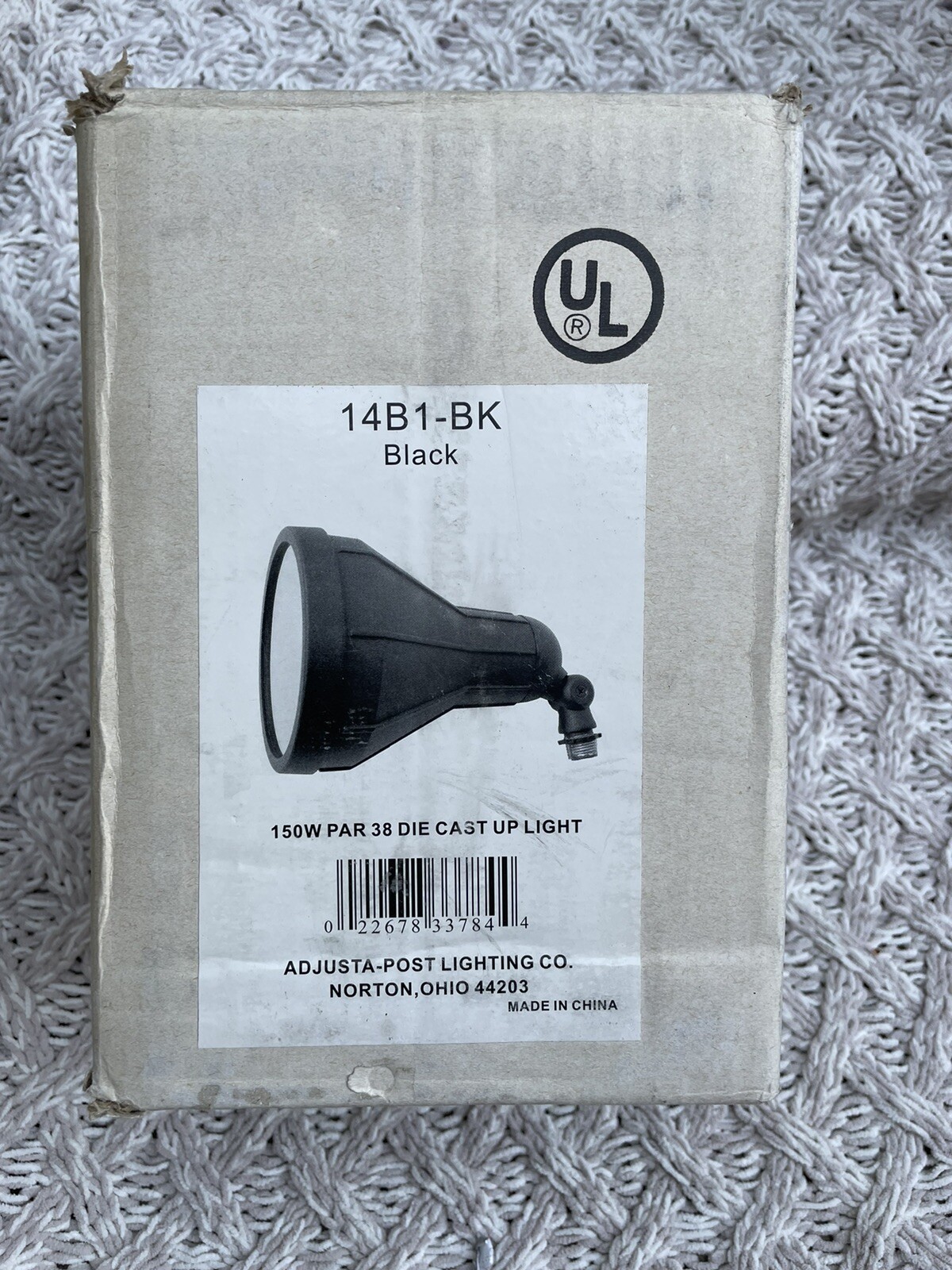 Adjusta-Post Lighting | 150W PAR38 Die-Cast Uplight | Black | Model 14B1-BK gallery