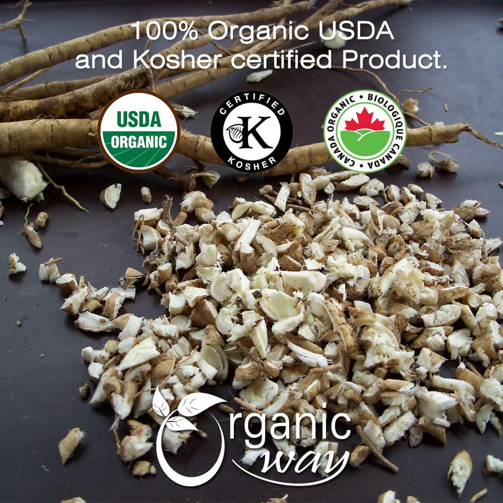 Organic Way Marshmallow Root Cut & Sifted - Organic, Kosher & USDA Certified gallery