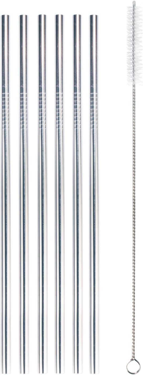 BambooMN Reusable Stainless Steel Metal Drinking Straws gallery