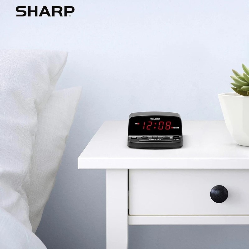 Digital Alarm Clock with Keyboard Style Controls, Battery Back-Up, Easy to Use gallery