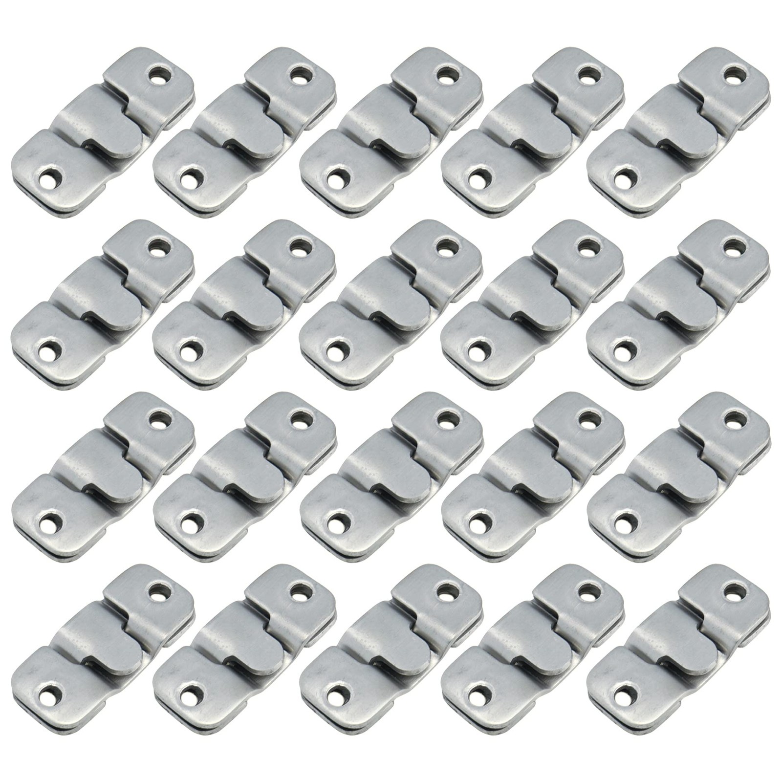 20Pcs Stainless Steel Sectional Sofa Interlocking Furniture Connector Bracket gallery