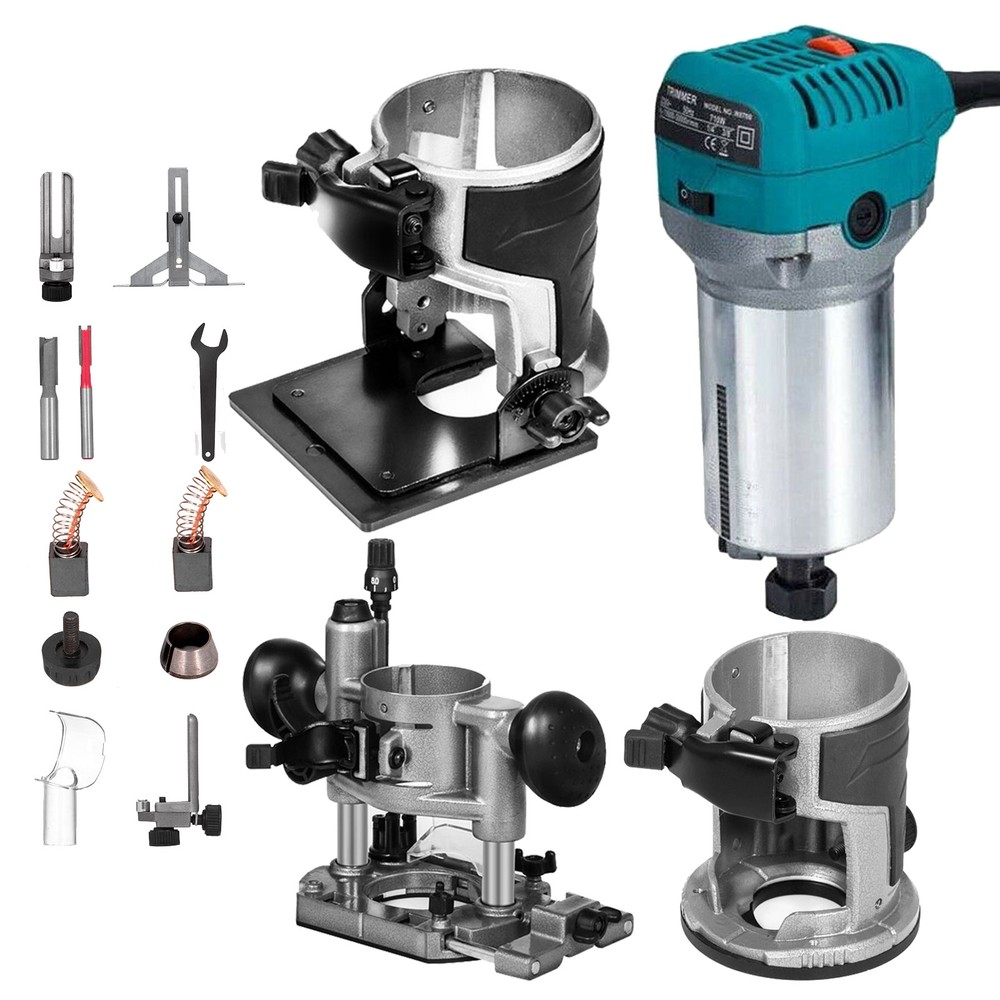 VEVOR 800W Max Torque Variable Speed 30,000RPM Compact Router with Collets