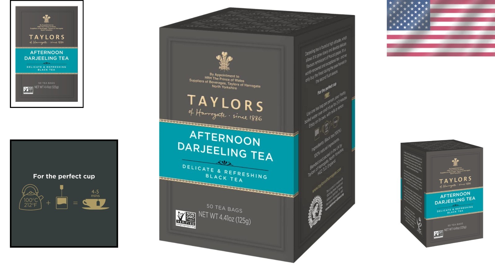 Soothing Afternoon Darjeeling Tea - 50 All-Natural Tea Bags for Relaxation gallery