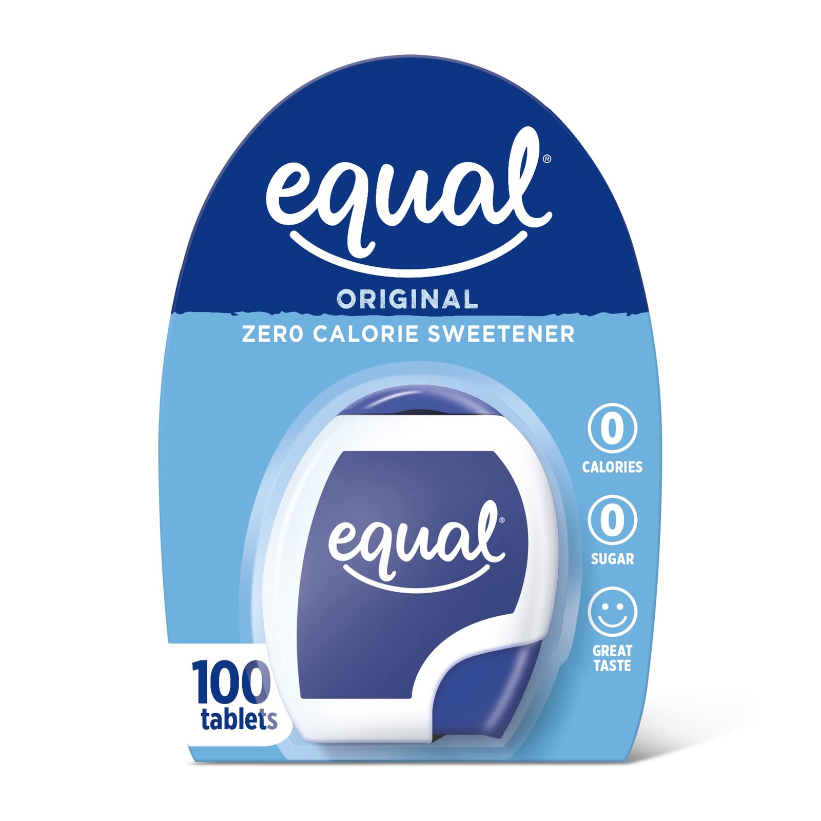 EQUAL 0 Calorie Sweetener Tablets, Aspartame and 100 Count (Pack of 1) gallery