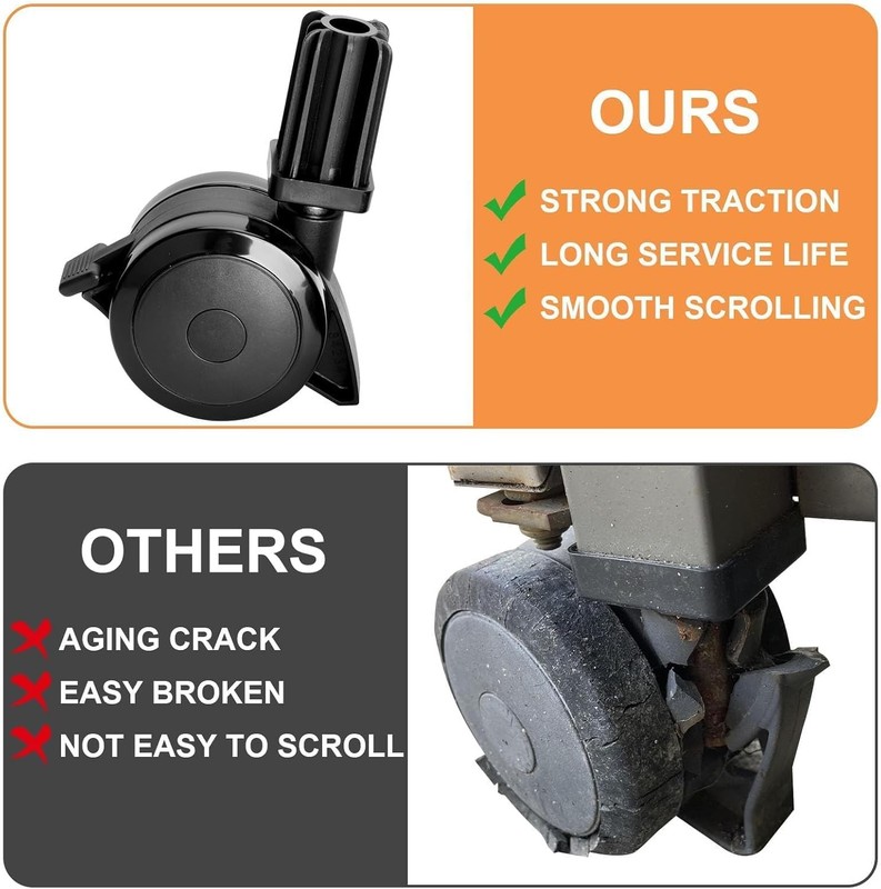 Weber 70360 Locking Caster Wheels with Inserts for Spirit Genesis Summit Grills gallery