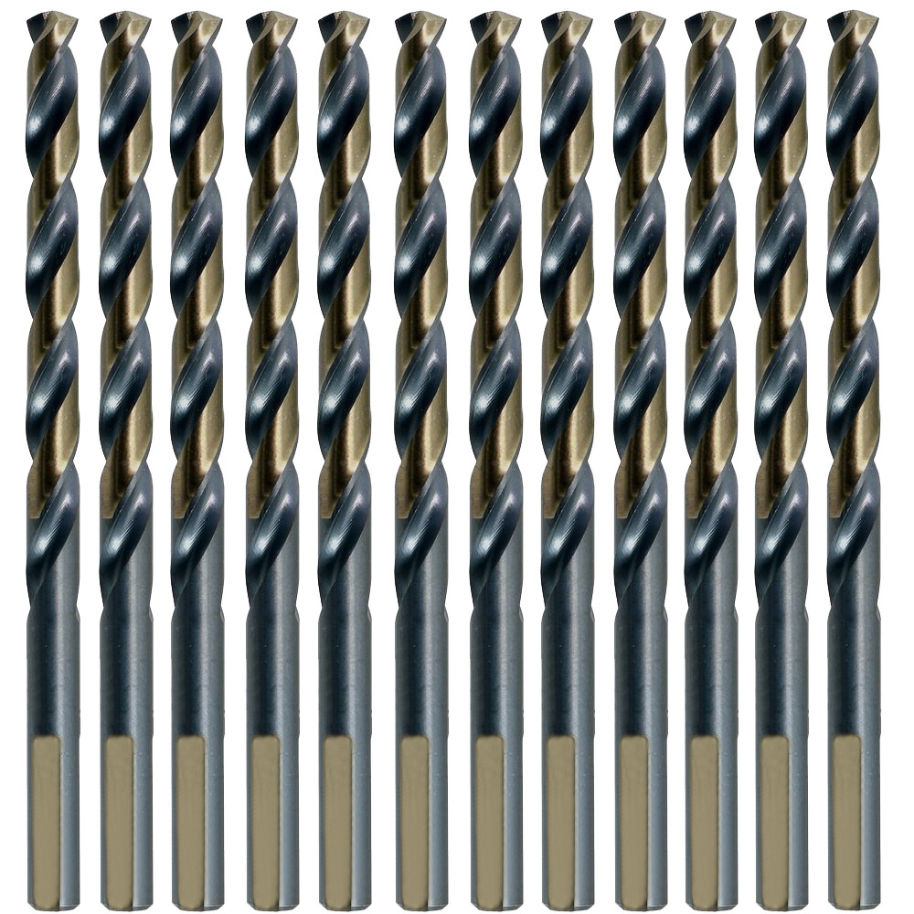 12PCS 13/64" HSS M2 Drill Bits Set Jobber Length Twist 3-Flats Metal Drill Bits gallery