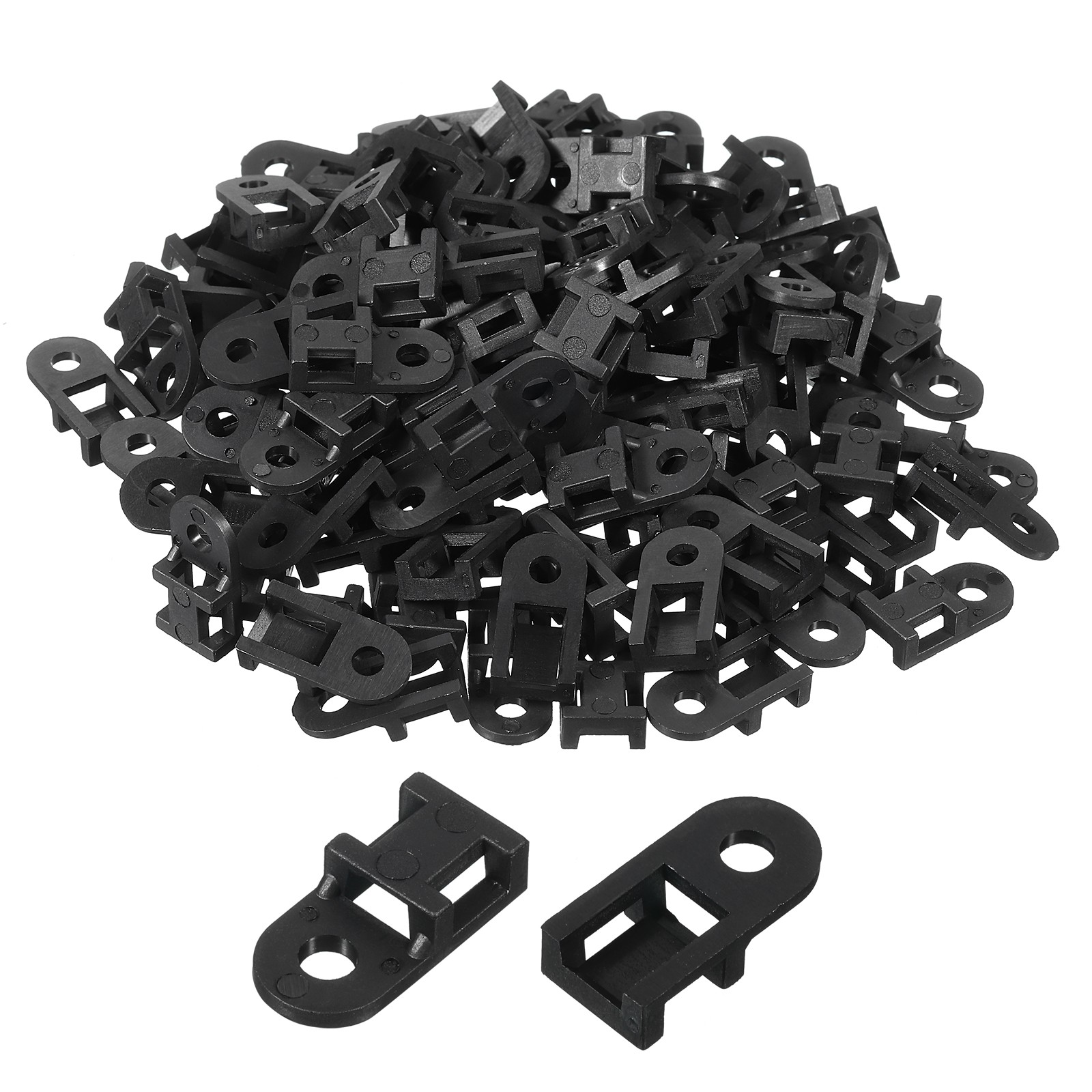 500pcs Cable Tie Base Saddle Type Mount Wire Holder 0.79"x0.38"x0.2" 0.16" Dia gallery