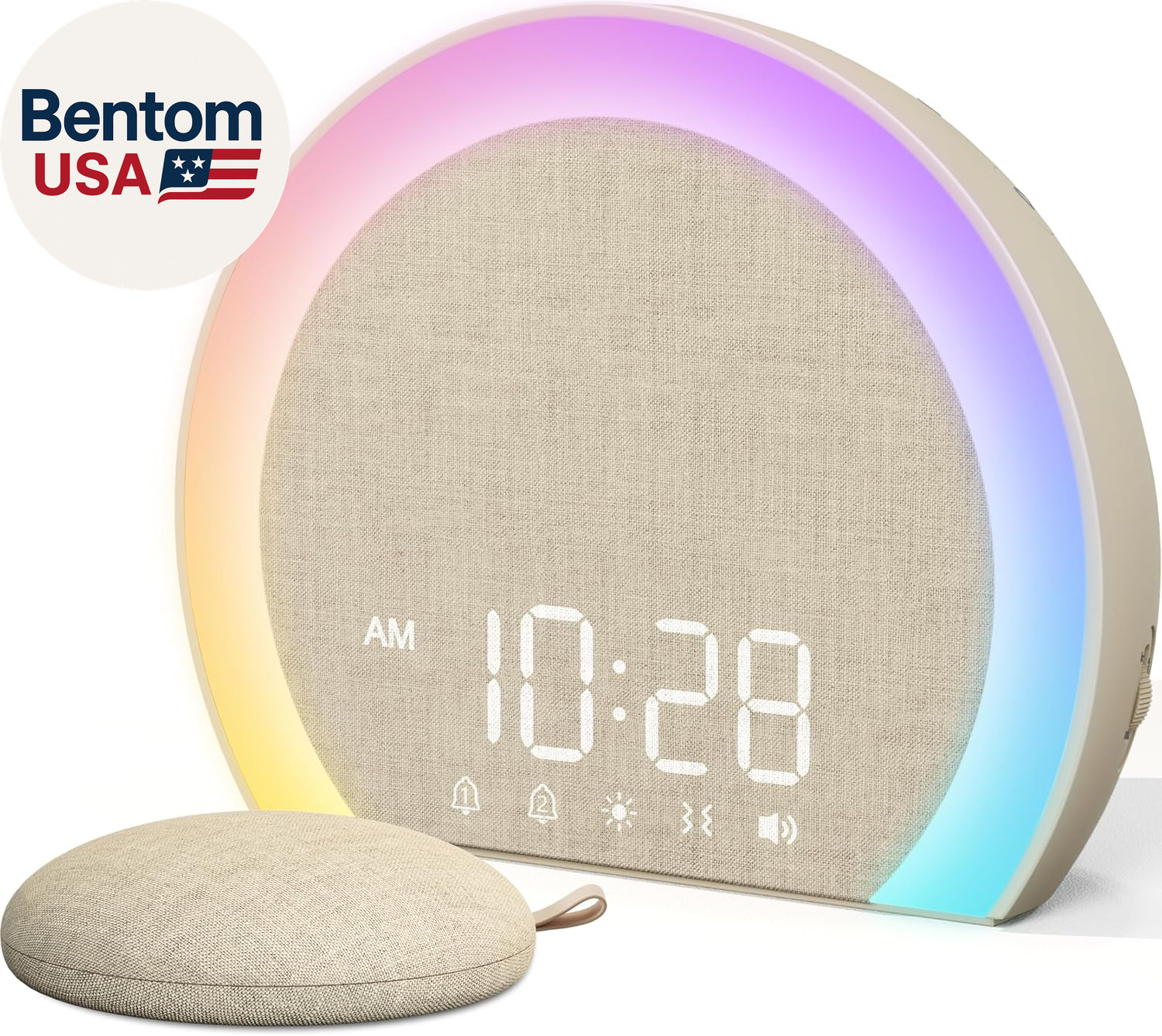 Extra Loud Alarm Clock with Wireless Bed Shaker, Vibrating Dual Alarm with Light gallery