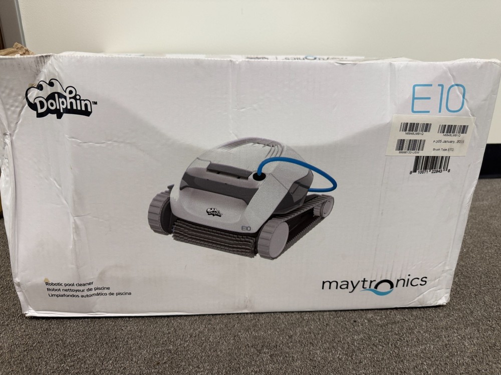 Maytronics Dolphin E10 - Robotic Pool Cleaner Vacuum Factory Sealed