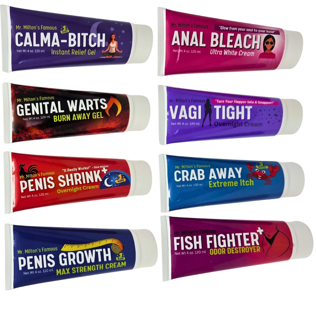 8 Pc. Prank Funny Empty Tube Set. Funny Labels. Hilarious New Prank gallery