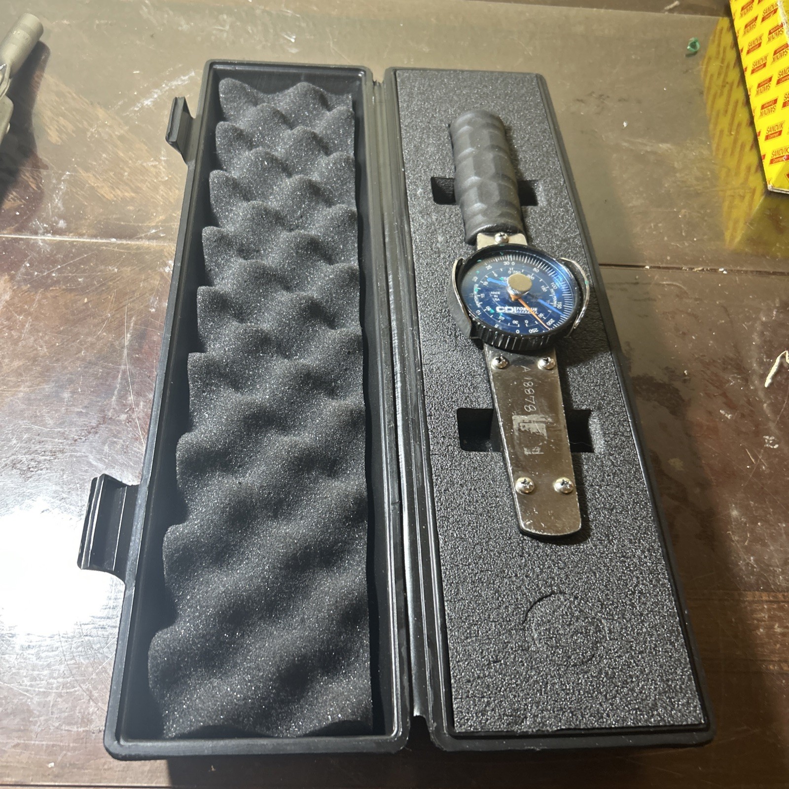 CDI - mdl 2502LDIN - 250 " lb. Dial Torque Wrench - 3/8" drive w/ case - QF21 gallery