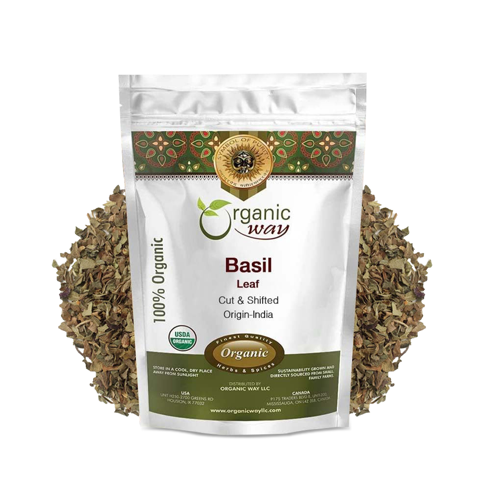 Basil leaf cut and sifted gallery