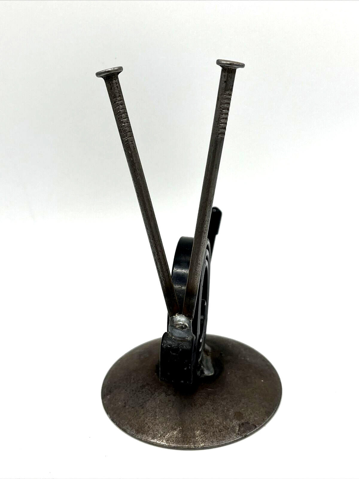 Handcrafted Metal Snail Sculpture Mixed Materials gallery