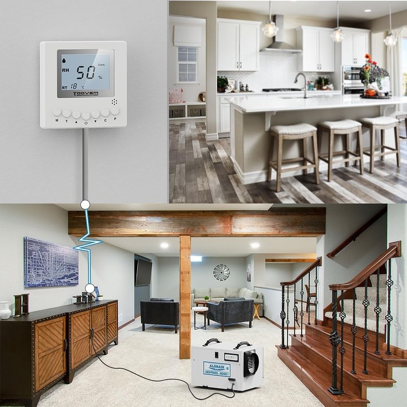 BaseAire Digital Crawlspace Dehumidifier Remote Controller Temperature AirWerx gallery