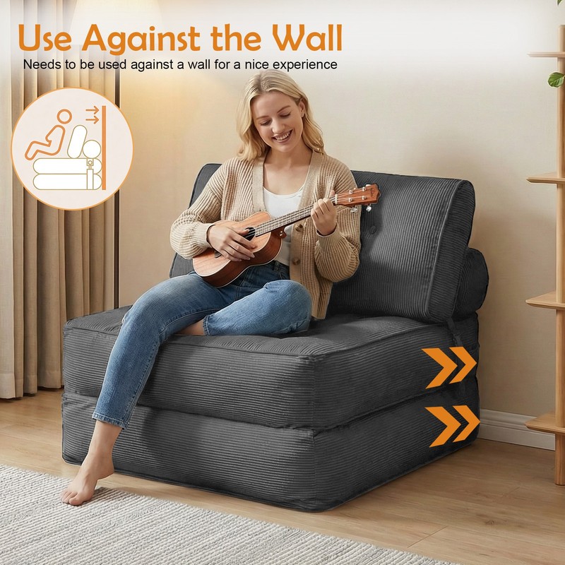 Single Folding Sofa Bed, Convertible Sleeper Chair Bed Couches Compressed Sofa gallery