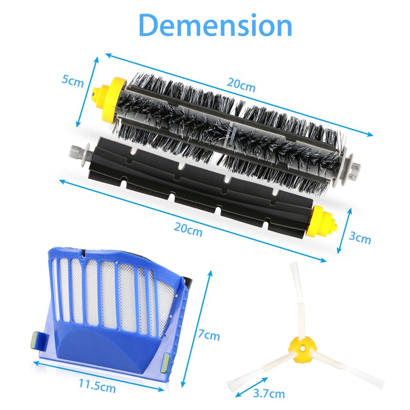 Replacement Filters & Brushes - Complete Maintenance Kit for Roomba 500/600/700 gallery