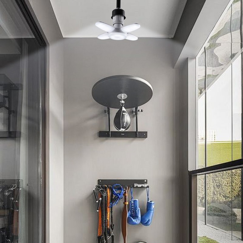 3 Pack E27 LED Garage Light, 28W, Flexible Ceiling Fixture Durable Workshop Lamp gallery
