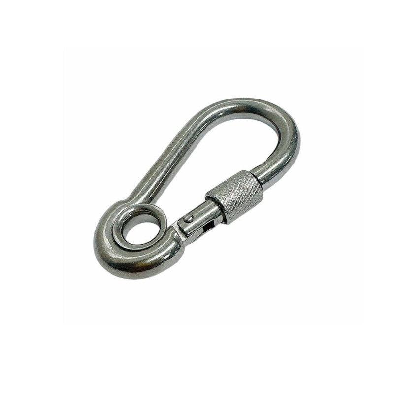 Marine Spring Snap Hook w/ Eyelet & Screw 400 LB Cap 1/4" Stainless Steel 316 gallery