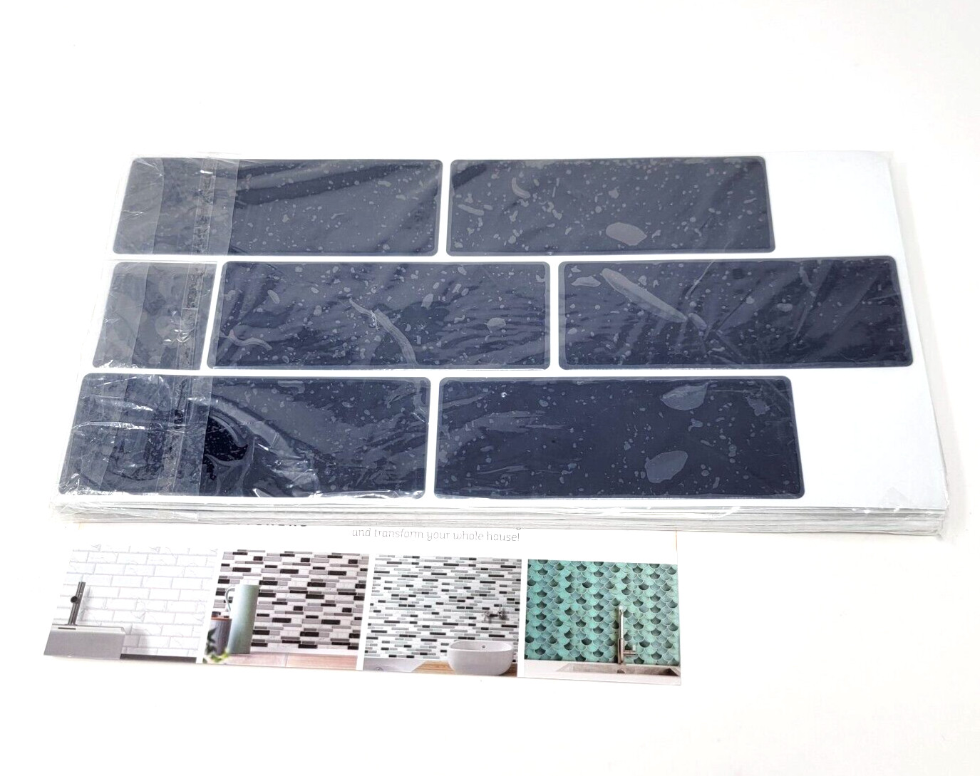Peel and Stick Kitchen Backsplash Tiles Sticker Stick on Subway Tile 12 Sheets gallery