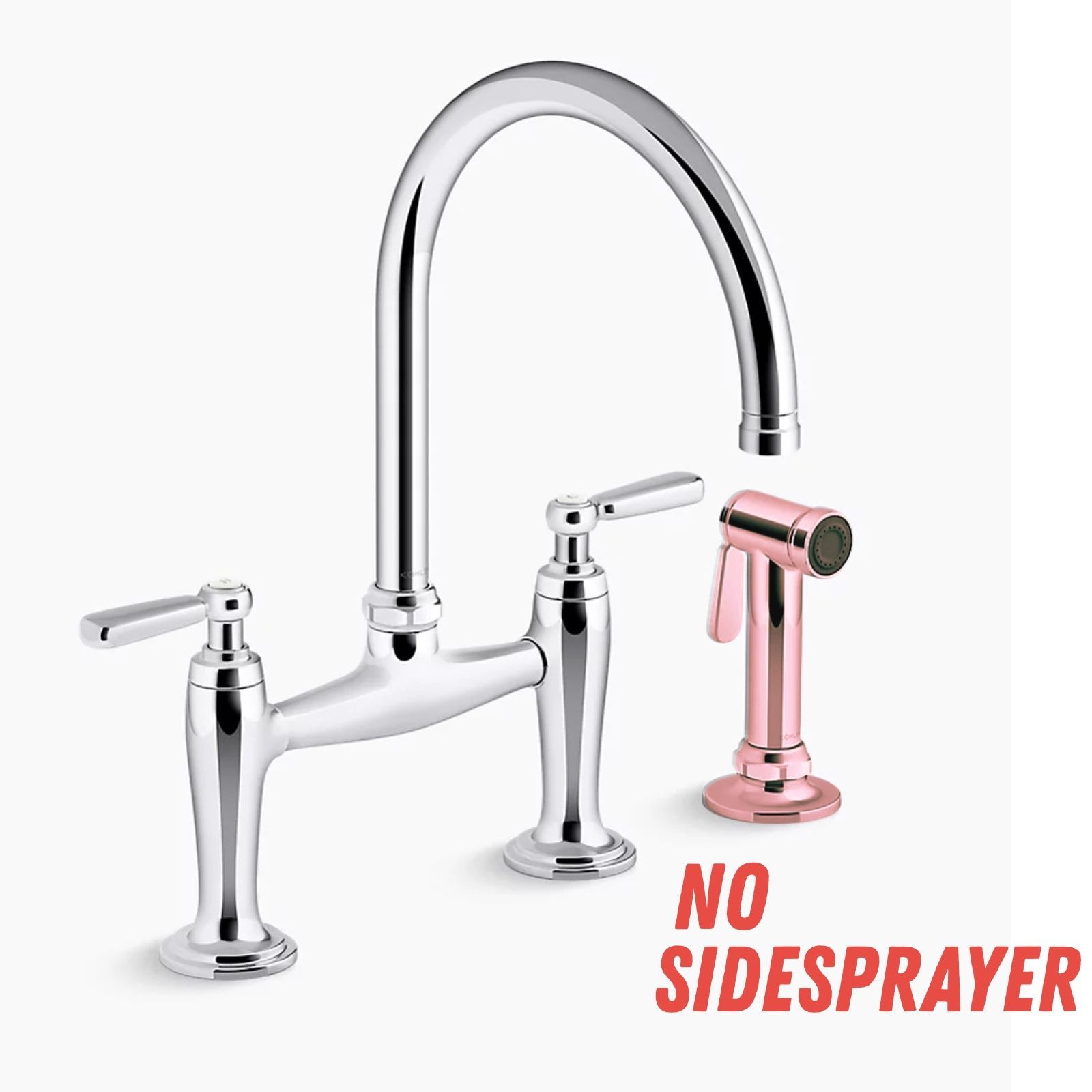 Kohler Edalyn by Studio McGee Kitchen Faucet - NO SIDESPRAYER - K-28356-CP gallery