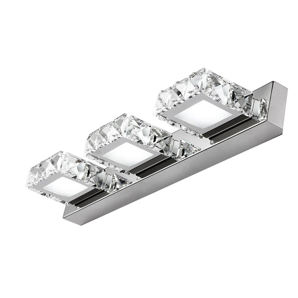 US Modern Bathroom LED Crystal Mirror Light Toilet Wall Lamp Fixture Vanity Lamp gallery