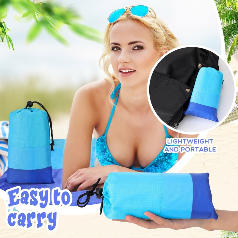 10 Sets Beach Blankets Bulk Sandproof 78 x 82'' Large Waterproof Picnic Blank... gallery