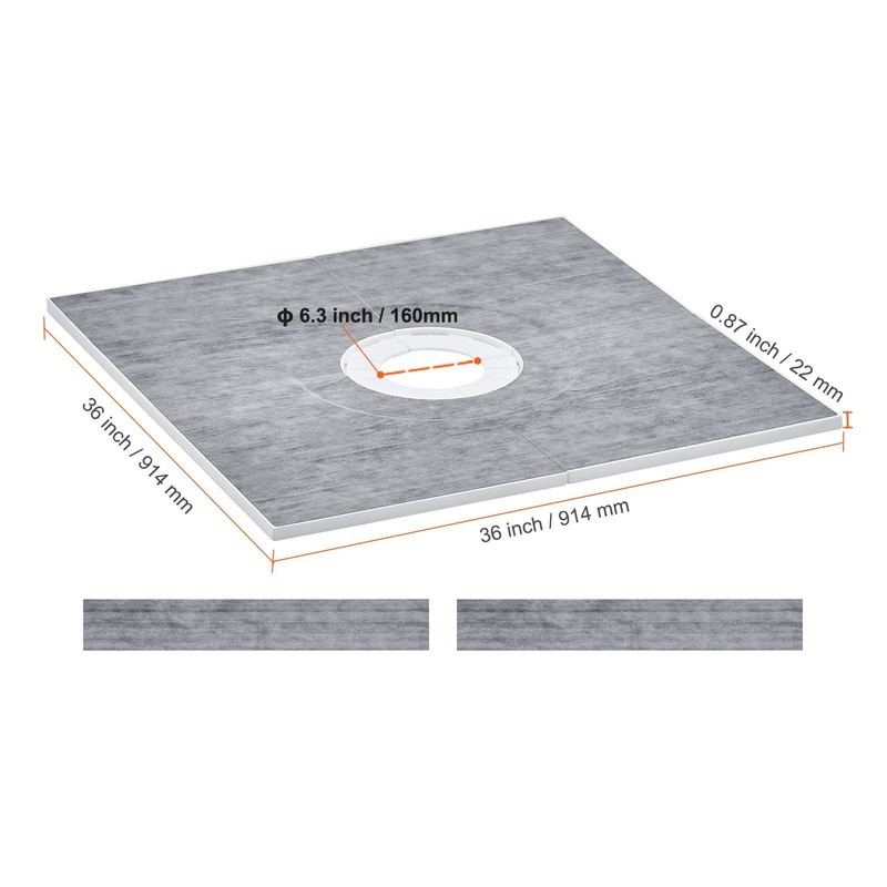 Lightweight Shower Pan Kit, Easy Installation Without Mortar gallery