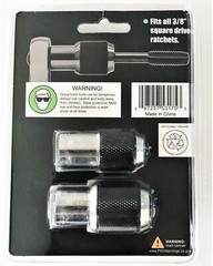 2pc GRIP TOOLS 3/8″ DR. ADJUSTABLE THREAD TAP EASY OUT SOCKET SET RATCHET #53175