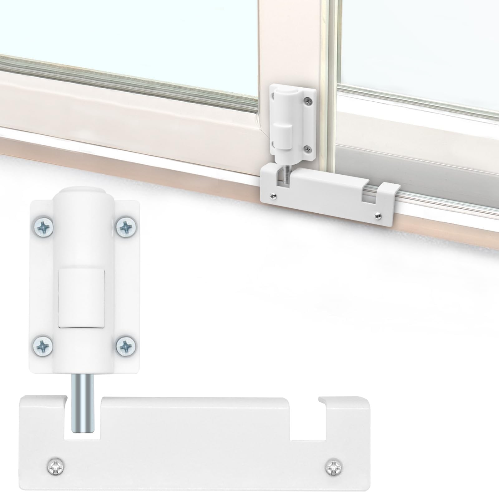 Patio Sliding Glass Door Security Lock/Bolt, Rail-Childproof Safety Window Locks gallery
