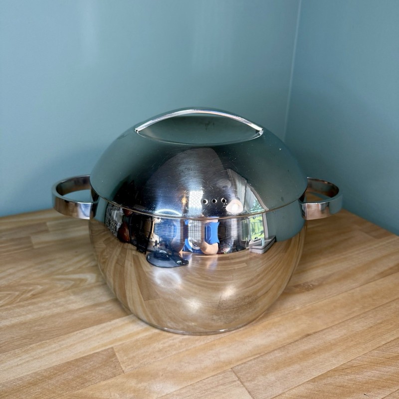 VTG IKEA Pot Atomic Orbit Stainless Steel Cookware Vented Lid MCM 5 Liters 17939 gallery