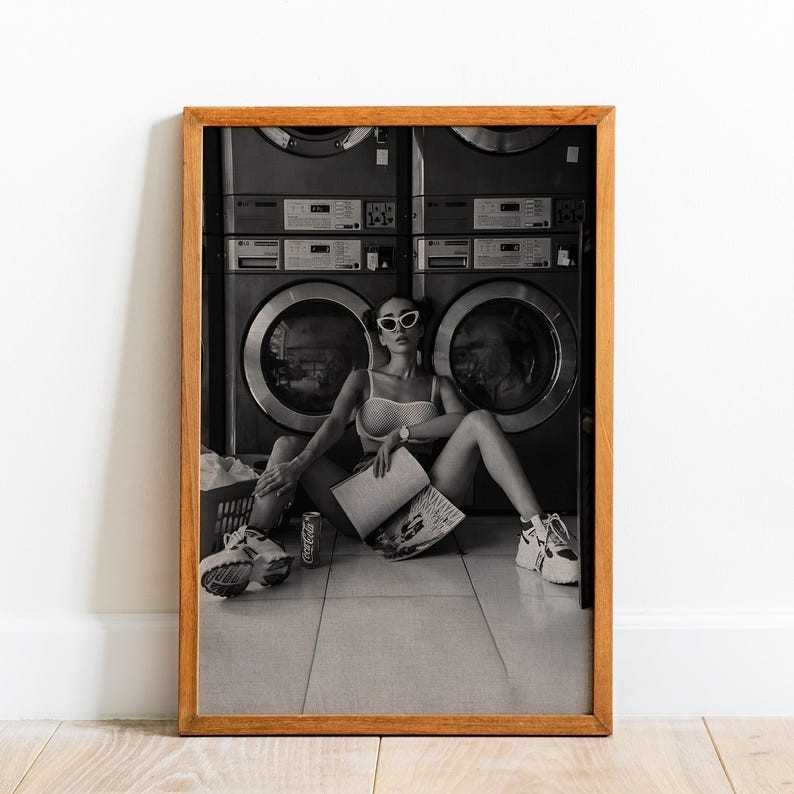 Laundry Prints, Funny Washing Print, Utility Room Decor, Kitchen Prints gallery