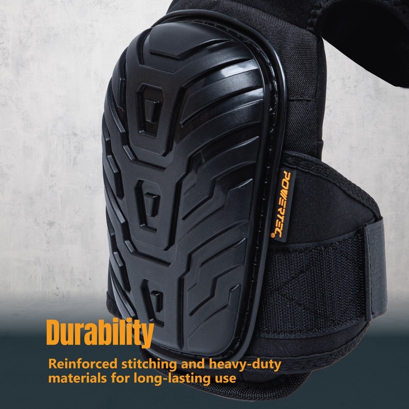 POWERTEC 71879 Knee Pads For Work, Construction, Flooring, Gardening, 1 PAIR gallery