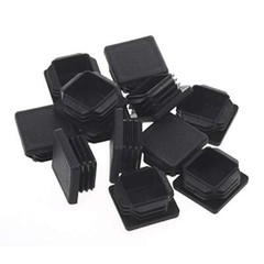 Square Plastic Plug, End Caps for Tubing Pipe OD 2″ x 2″ (not ID), Steel 2 Inch