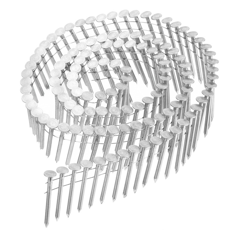 480 Count Siding Nails 1-3/4"x0.12" 15-Degree Ring Shank Collated Wire Coil gallery