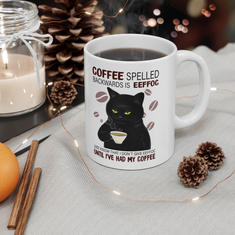 EEFFOC Is Coffee Spelled Backwards - Funny Coffee Cup Ceramic - 11oz or 15oz Mug gallery
