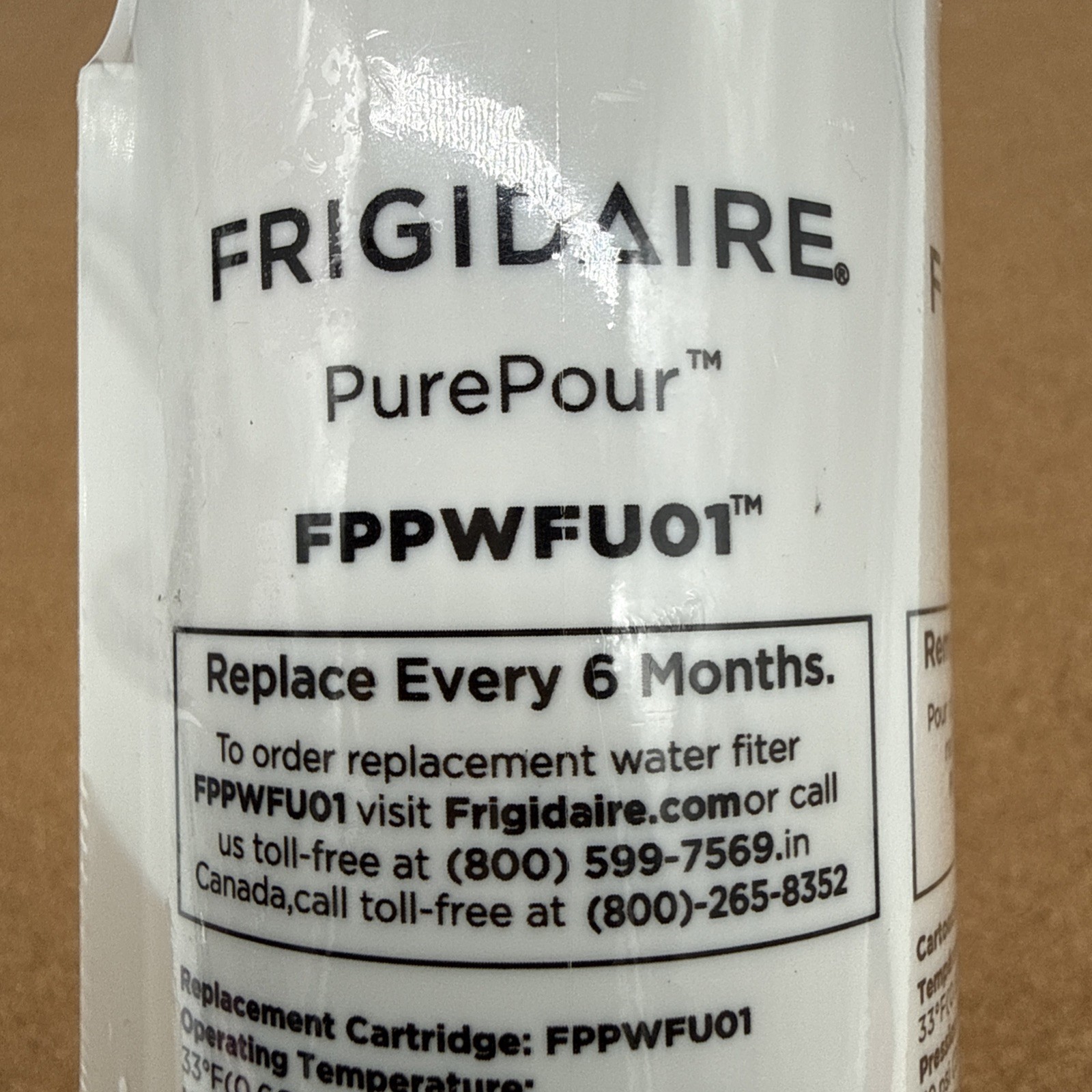 Frigidaire FPPWFU01 PurePour PWF-1 Refrigerator Water Filter-1PACK gallery