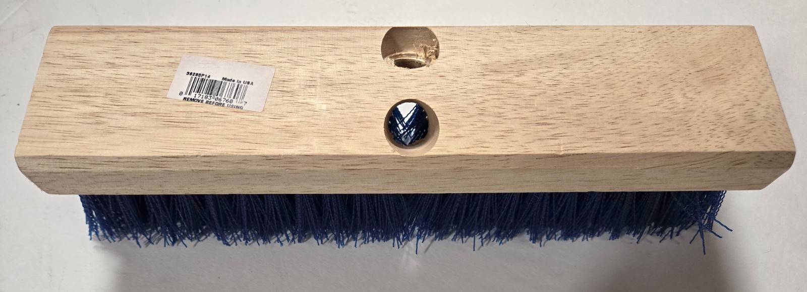 Carlisle Sparta 36293P14 12" Deck Scrub Brush Blue Polypropylene gallery