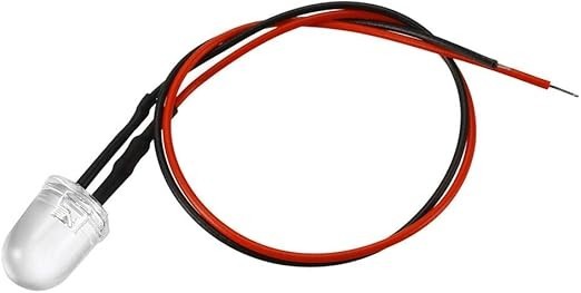 18Pcs 10mm Pre Wired LED, Red DC3-6V Clear Lens, Light Emitting Diodes - #70 gallery