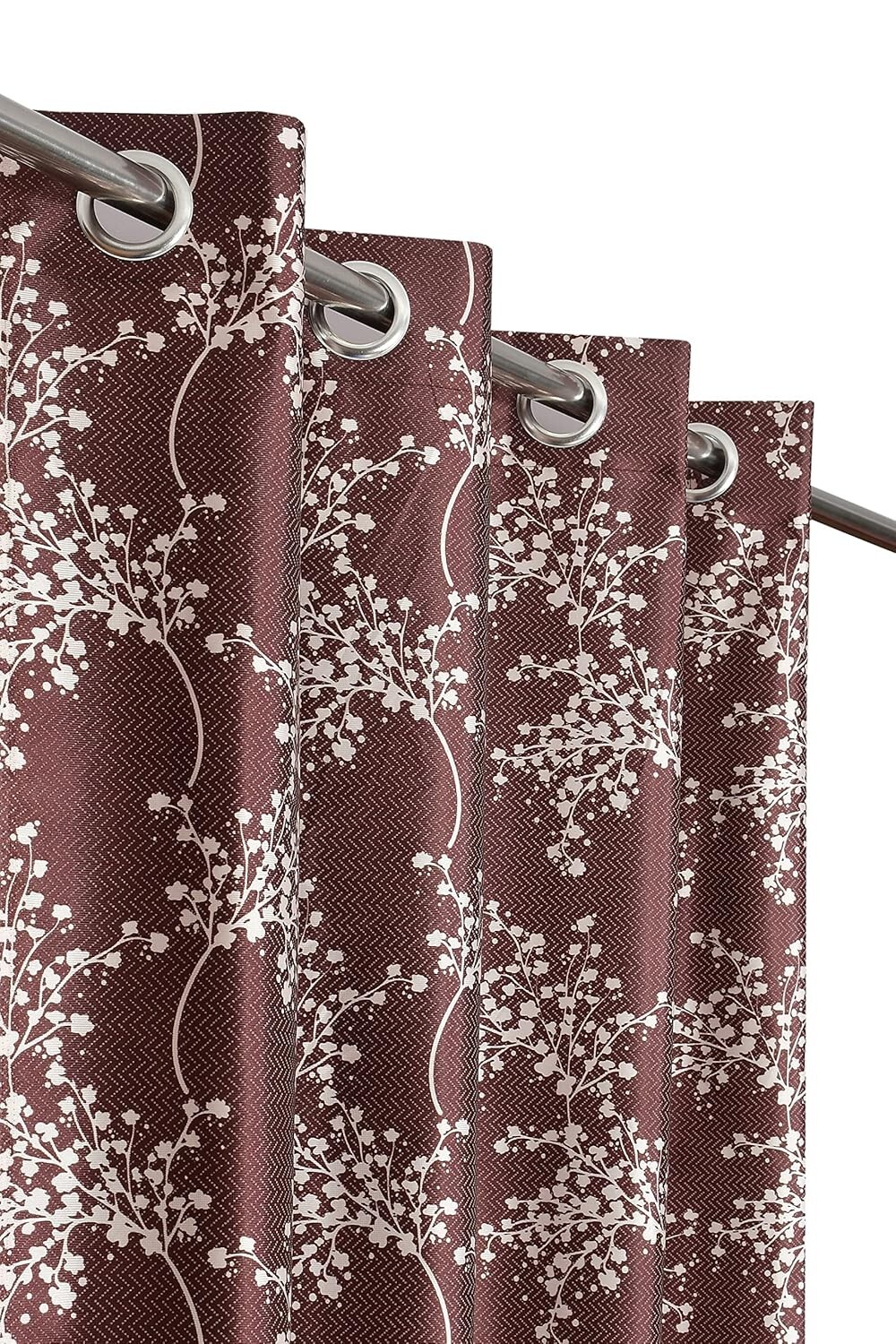 New 2 Piece Eyelet Polyester Door Curtain Set - 7 feet gallery