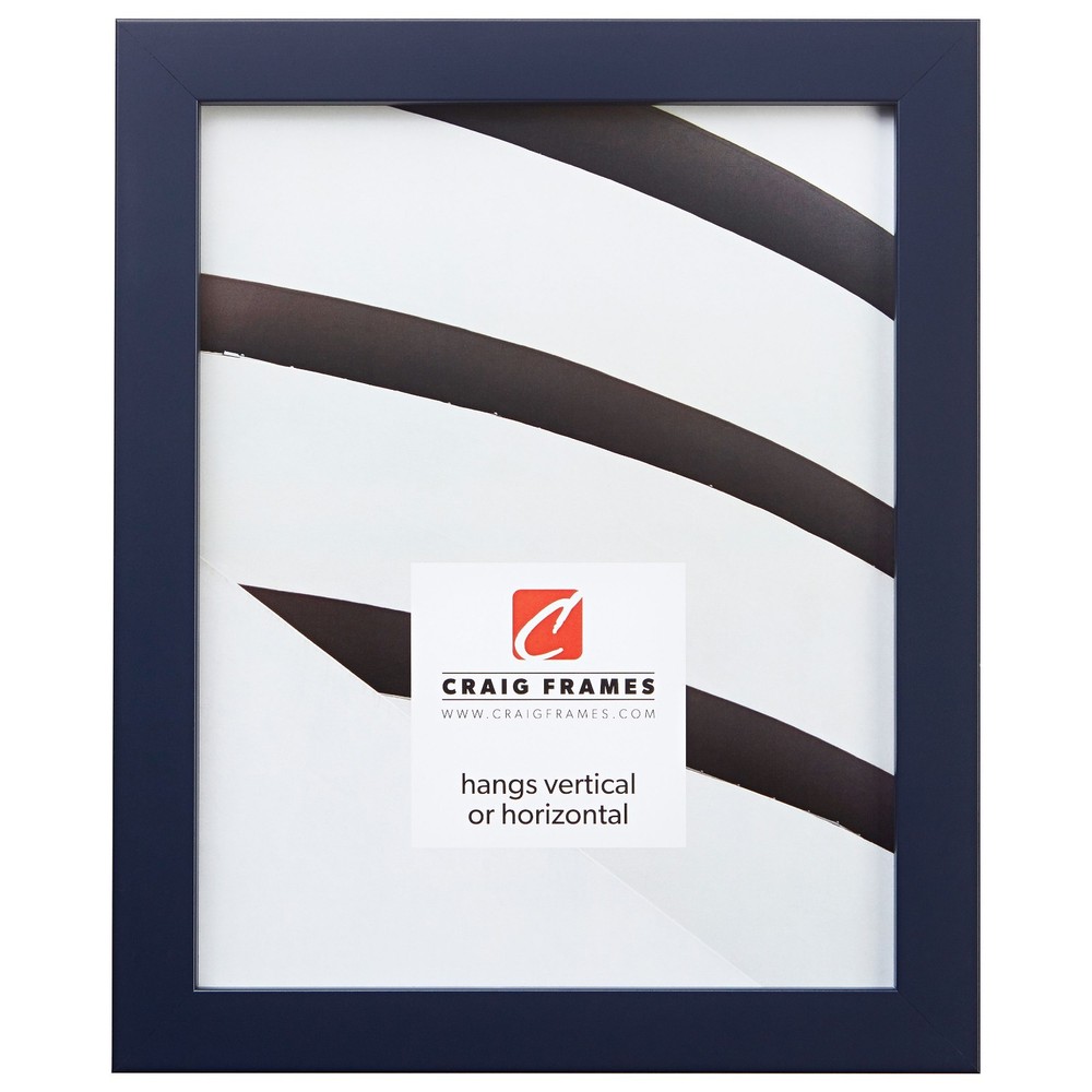 Craig Frames Confetti, .75 Inch Wide Modern Navy Blue Picture Frame