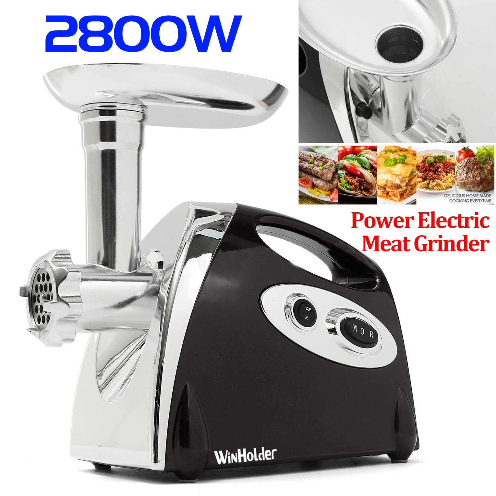 2800w Home Use Food Processor Electric Meat Grinder Vegetable Garlic Chopper gallery