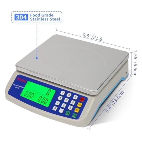 Large Digital Kitchen Scale 30KG Commercial Food Scale 66LB for GREY 30KG gallery