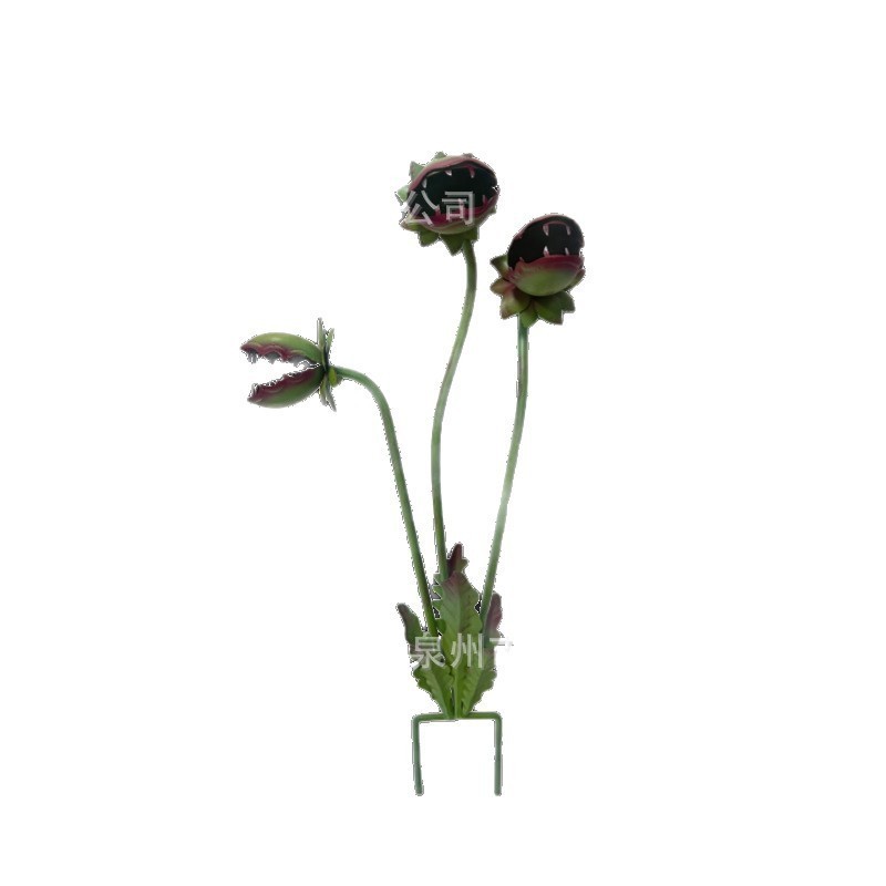 Venus Flytrap Metal Garden Stake,Man-Eating Flower Lawn Metal Yard Art Decor gallery