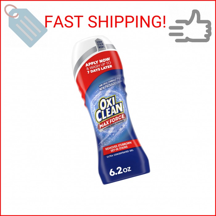 OxiClean Max Force Laundry Stain Remover Gel Stick, 6.2 fl oz gallery