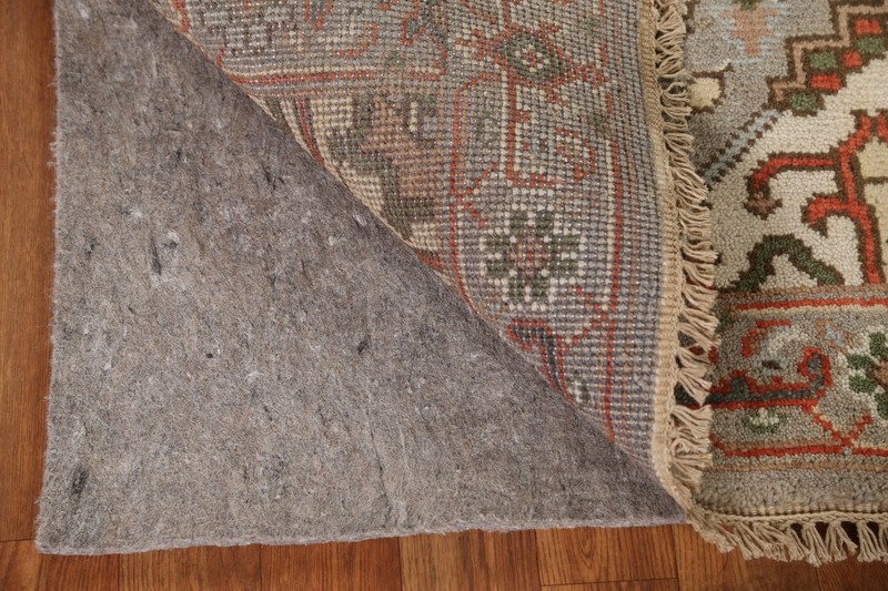 Gray Wool Hand-made Oriental 8 ft Runner Geometric Traditional Hallway Rug 3x8 gallery
