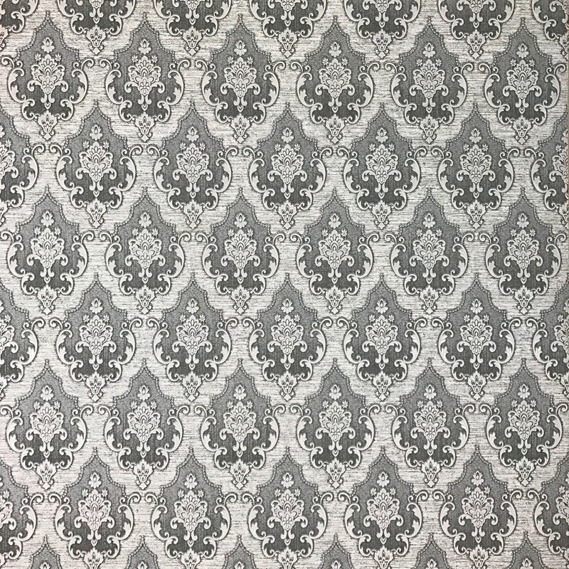 Wallpaper Victorian damask pattern wall coverings textured rolls gray damask 3D gallery