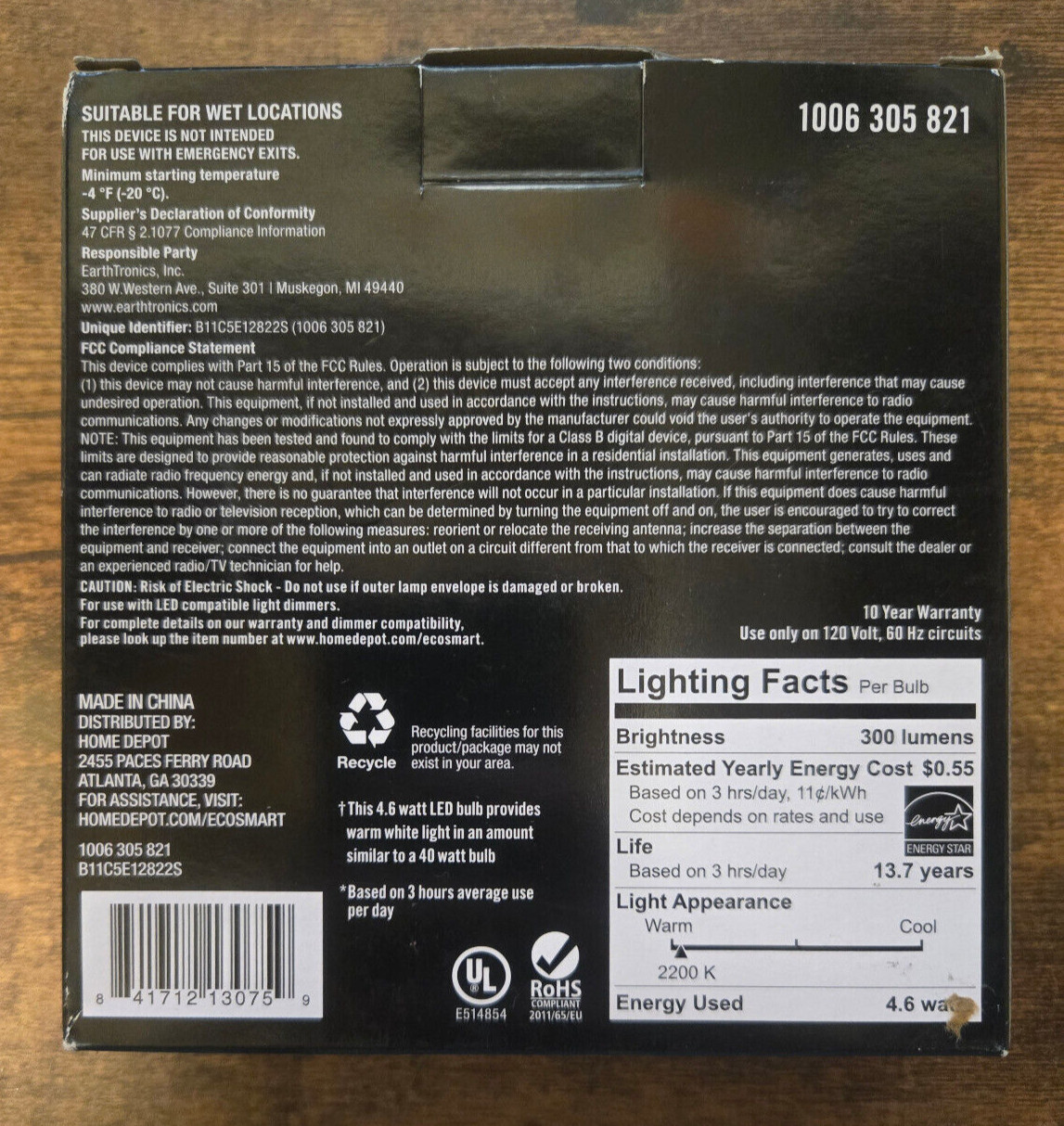 Ecosmart 40W Eq. B11 Dimmable LED Bulbs Warm White (3-Pack) gallery