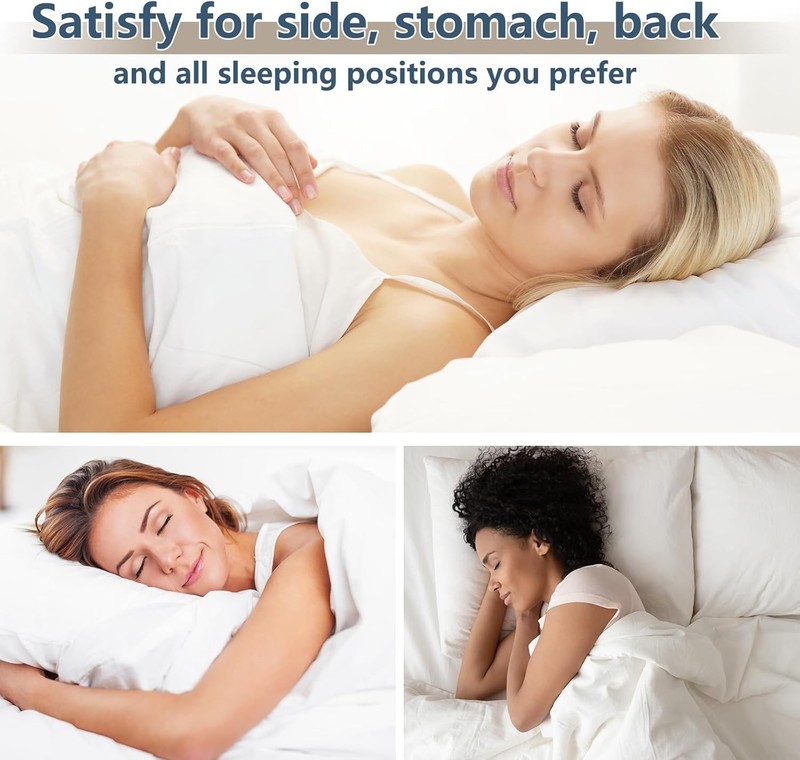 Luxury Down Alternative Bed Pillows, Queen Size, 2 Pack gallery